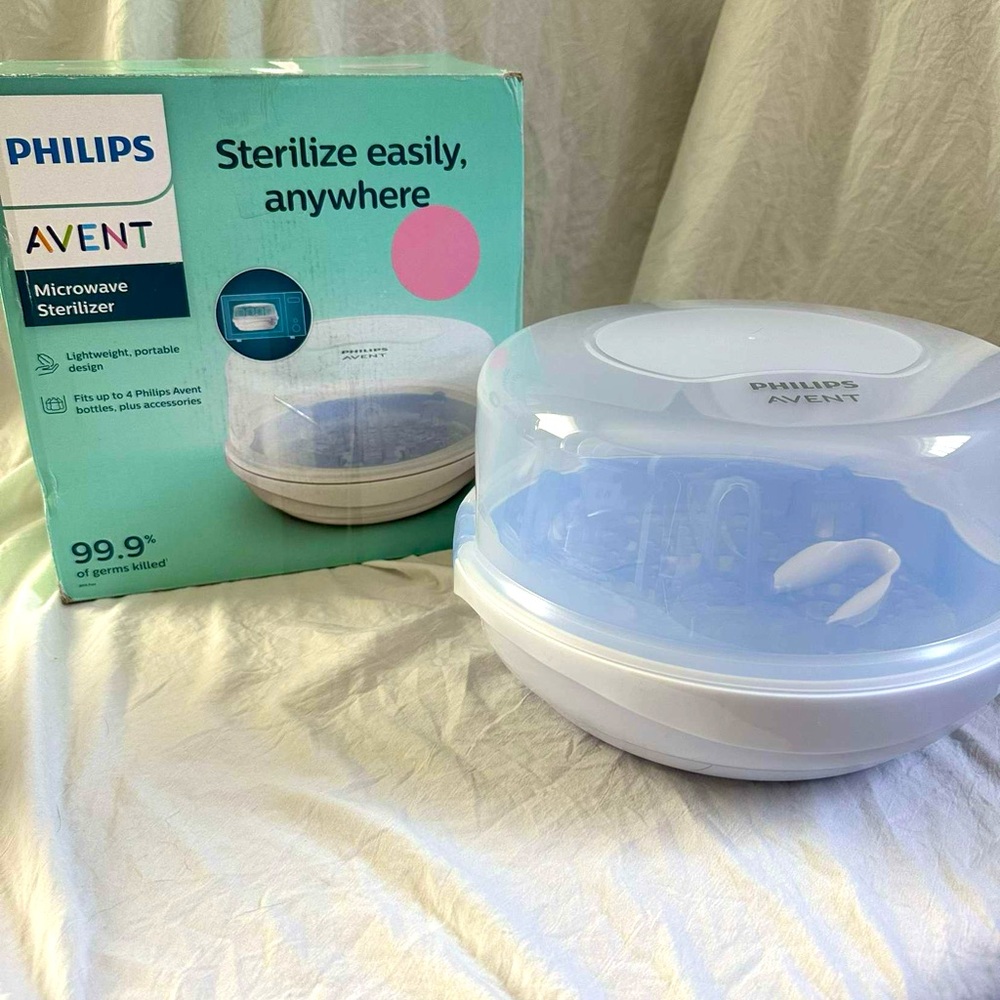 Philips Avent Microwave Steam Sterilizer for Baby Bottles, Pacifiers,Cups & more